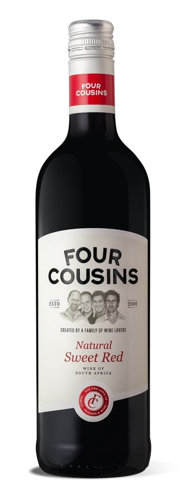 FOUR COUSINS NATURAL SWEET RED 750ML